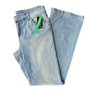 INC International Concepts Light Blue Flare Leg Jeans Size 16 NWT